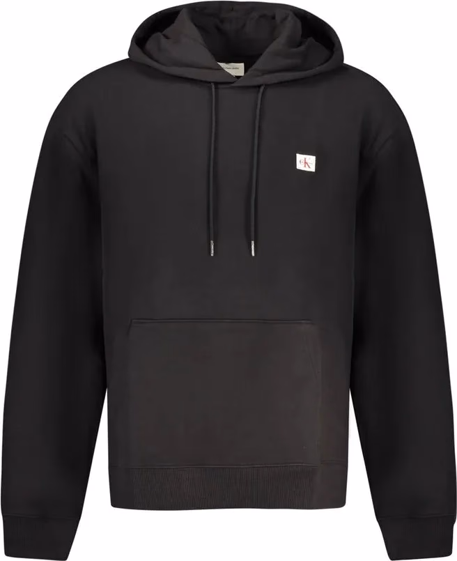 Calvin Klein Black Cotton Men Hoodie