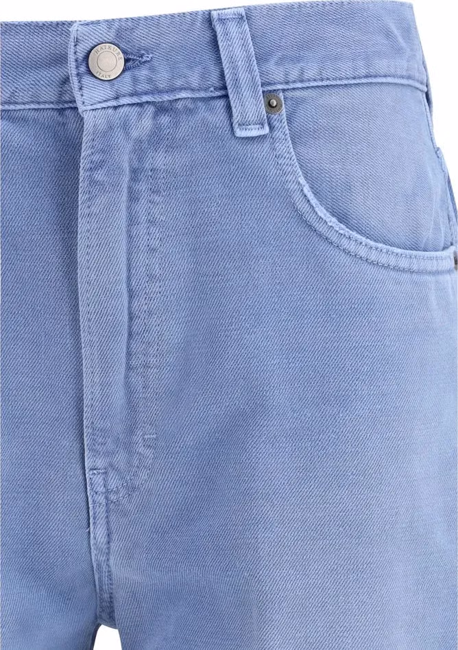 Haikure Blue Cotton Relaxed Fit Jeans