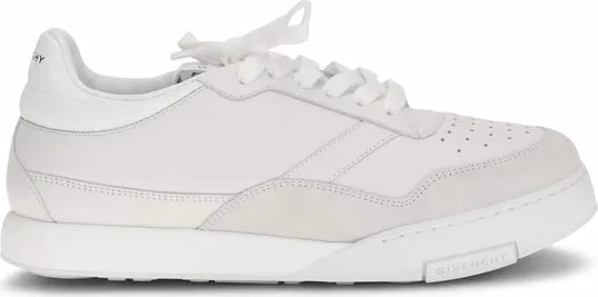 Givenchy White Calf Leather Bos Taurus Low Top Sneakers