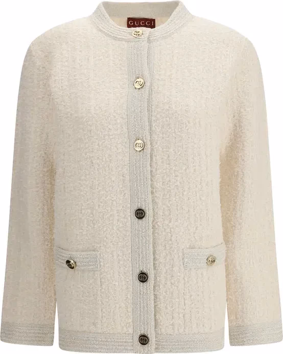 Gucci Beige Wool Cardigan