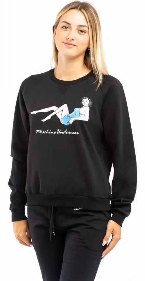 Moschino Black Cotton Sweatshirt