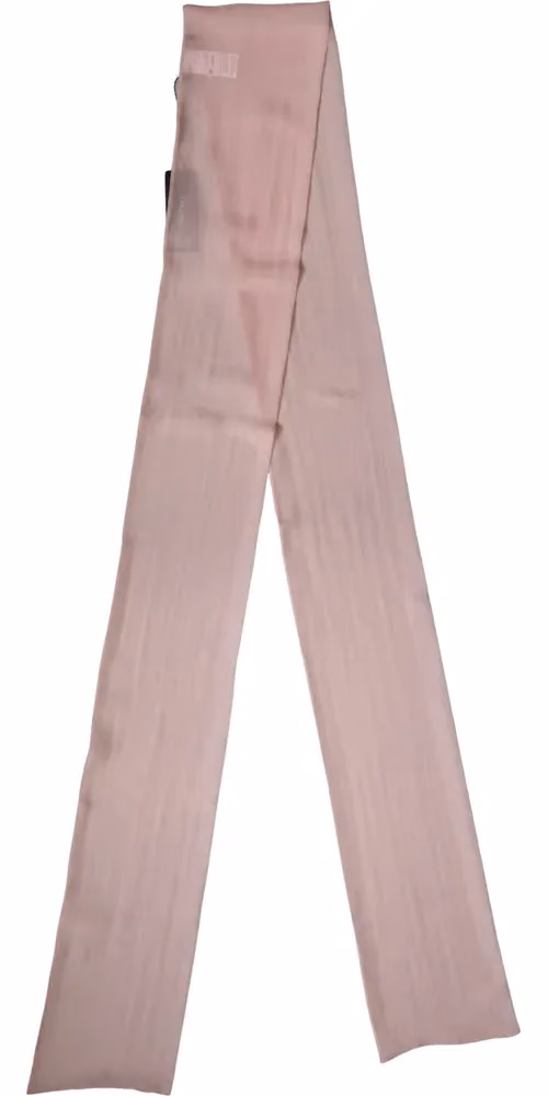 Dolce & Gabbana Light Pink Silk Neck Wrap Shawl Stole 293cm x 19cm Scarf