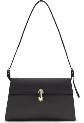 Black Calf Leather Bos Taurus Shoulder Bag