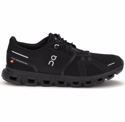 Black Recycled Polyester Athletic Sneakers