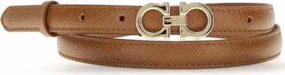 Beige Calf Leather Bos Taurus Thin Belt
