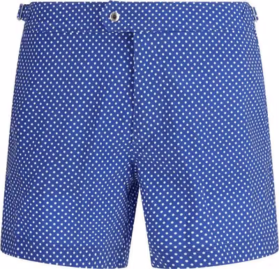 Blue Polyester Short And Mini Shorts