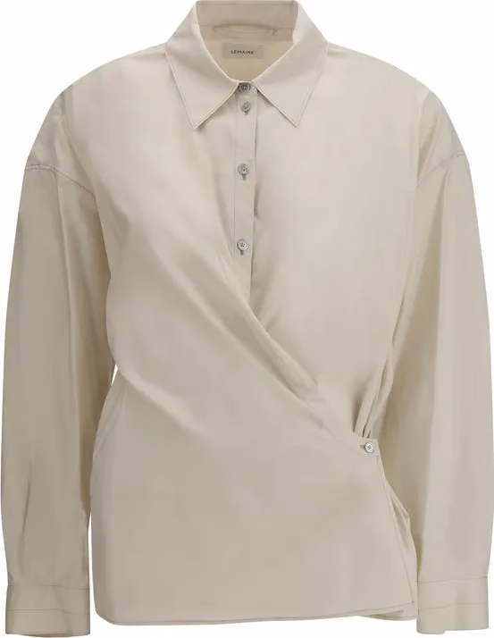 Lemaire Beige Cotton Dress Shirt