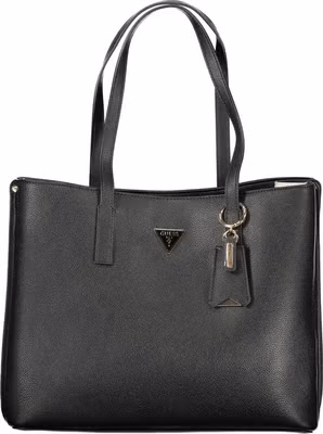 Black Polyurethane Women's Handbag