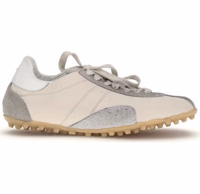 Beige Goatskin Athletic Sneakers