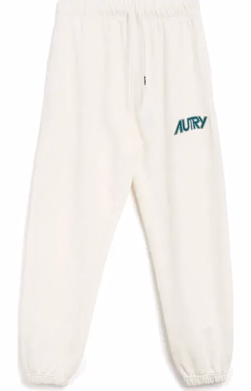Autry White Cotton Joggers (Workout Pants)
