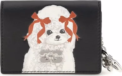 Ganni Black Polyester Wallet
