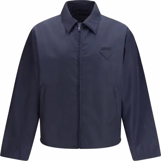 Prada Blue Nylon Shell Jacket