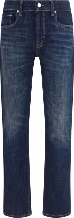 7FOR Blue Cotton Flared Jeans