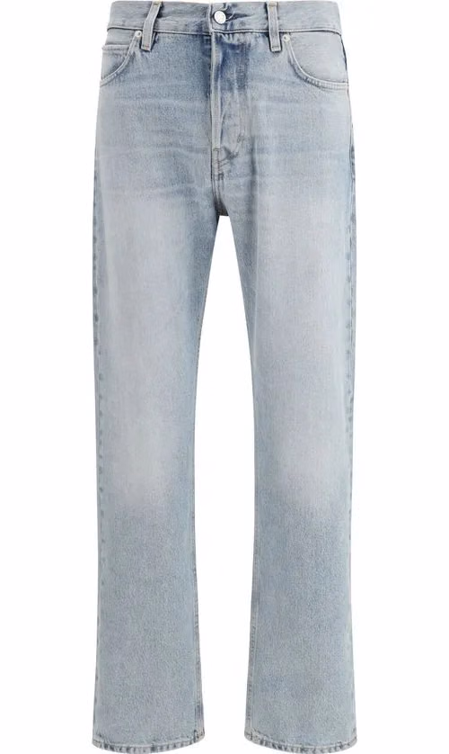 Haikure Blue Cotton Straight-Leg Jeans