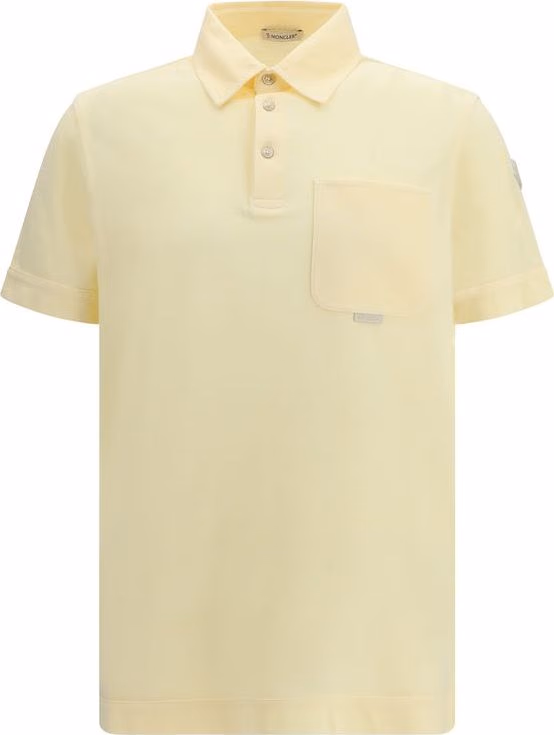 Moncler Bicolor Cotton Polo Shirt