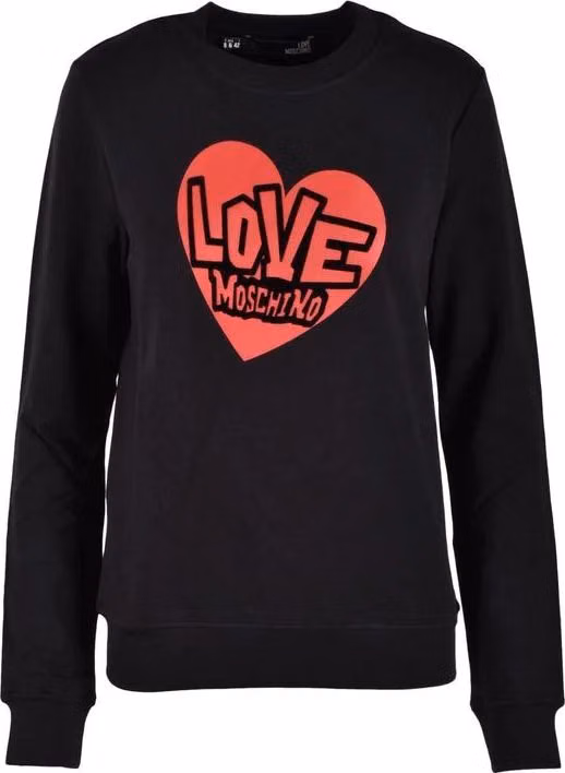 Love Moschino Black Cotton Sweatshirt