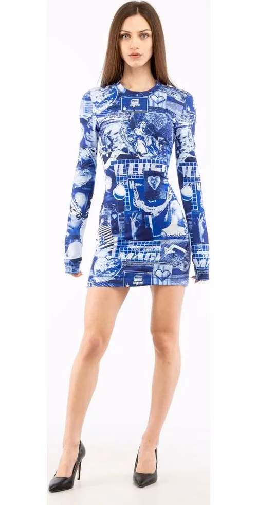 Moschino Multicolor Cotton Casual Dress