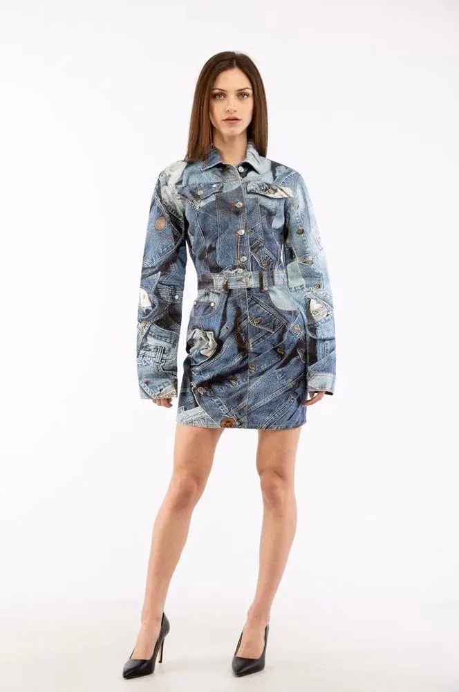 Moschino Multicolor Cotton Casual Dress