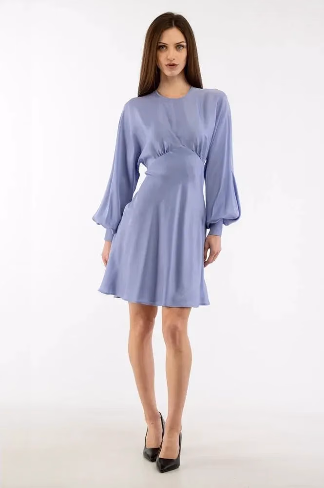 Moschino Purple Marabou Casual Dress