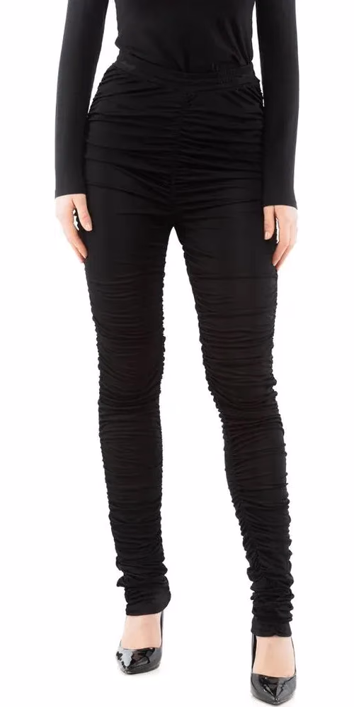 Moschino Black Viscose Casual Pants
