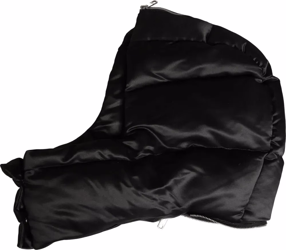 Dolce & Gabbana Black Polyester Whole Head Wrap Capello Hat