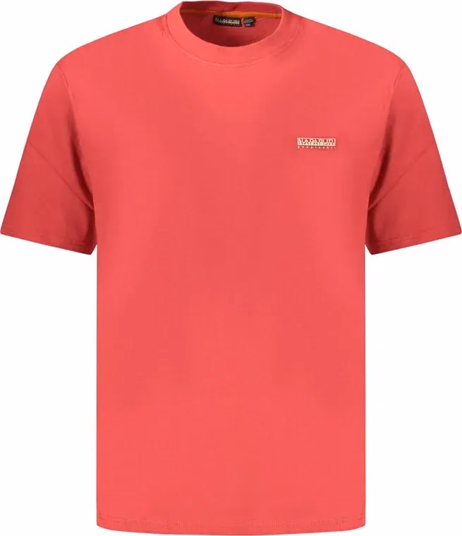 Napapijri Rosso Cotton Men Shirt