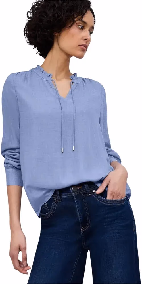 Street One Light Blue Viscose Blouse