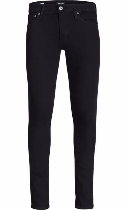 Jack Jones Black Cotton Skinny Jeans