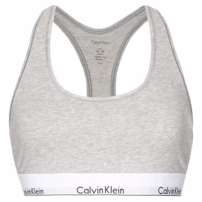 Gray Cotton Bra