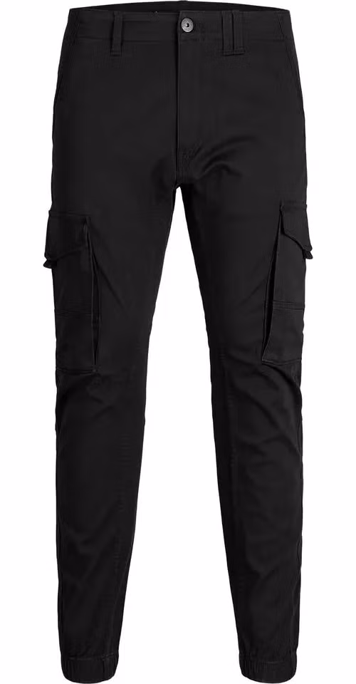 Jack Jones Black Cotton Skinny Pants