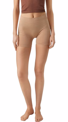 Beige Polyamide Shorts