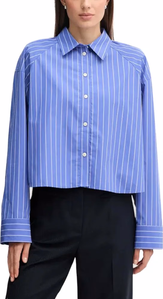 Calvin Klein Jeans Blue Cotton Blouse