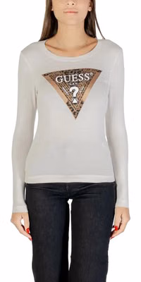 Cream Cotton Long Sleeve T-Shirt