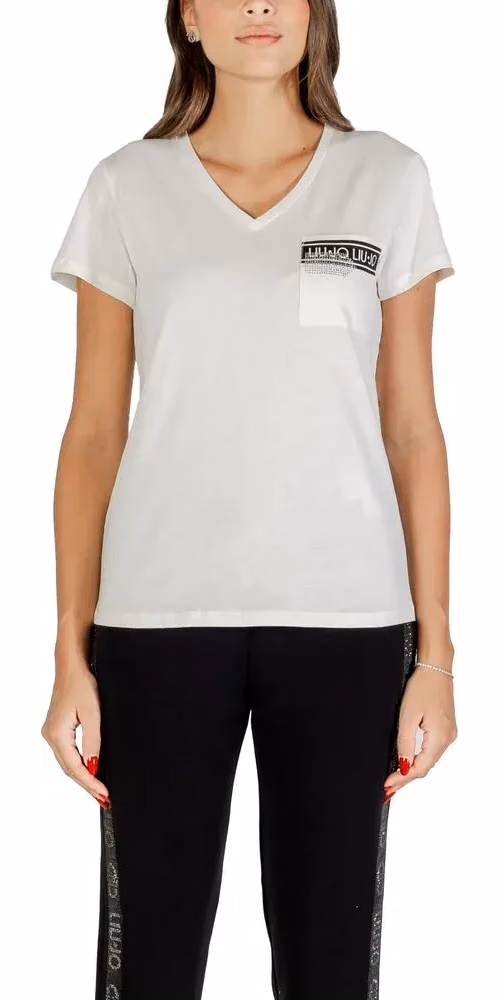 Liu Jo White Cotton T-Shirt
