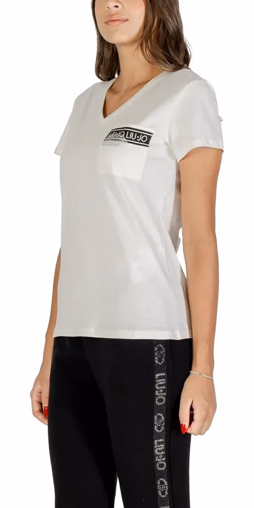 Liu Jo White Cotton T-Shirt