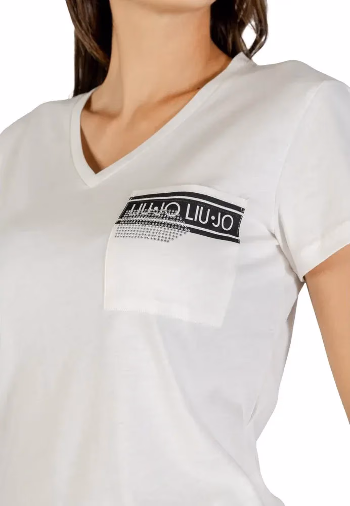 Liu Jo White Cotton T-Shirt