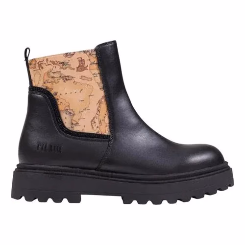 Alviero Martini Prima Classe Black Polyethylene Ankle Boots