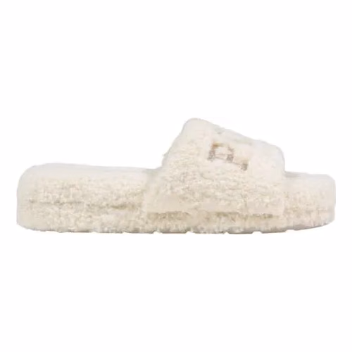 Ralph Lauren Cream Textile Slippers