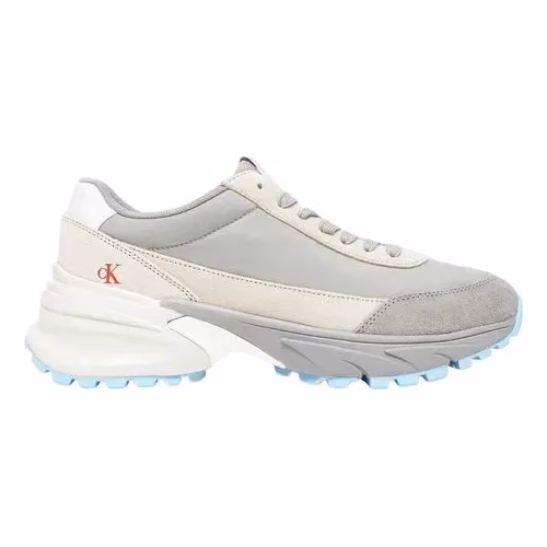 Calvin Klein Jeans Gray Suede Leather Athletic Sneakers