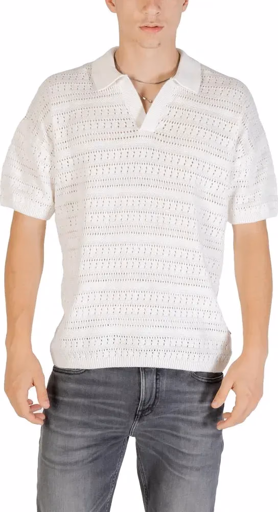 Only & Sons White Cotton Shortsleeve Shirt