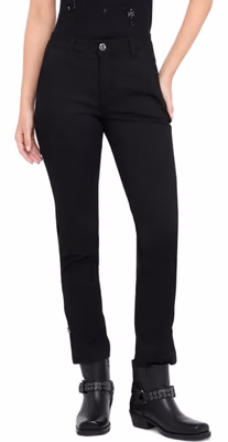 Black Cotton Dress Pants