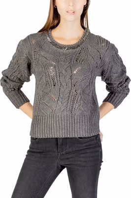 Gray Marabou Sweatshirt