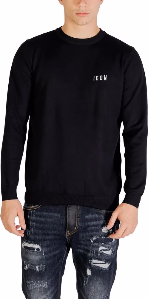 Icon Black Viscose Sweatshirt
