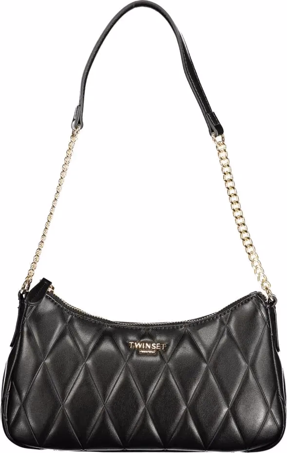 Twinset Black Polyurethane Women Shoulder Bag