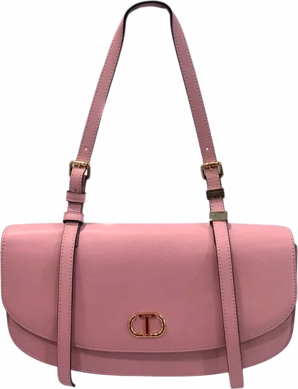 Twinset Pink PU Women Shoulder Bag