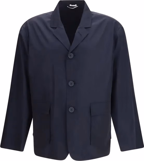 Thom Browne Blue Polyester Full-Length Jacket