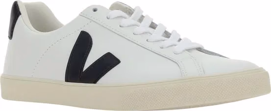 Veja White Calf Leather Bos Taurus Sneakers