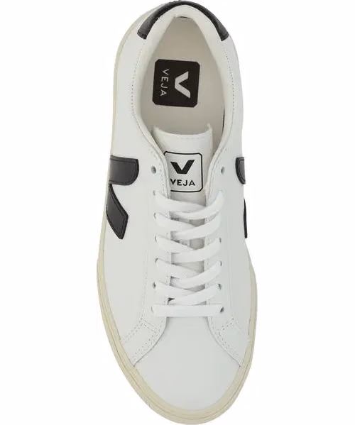 Veja White Calf Leather Bos Taurus Sneakers