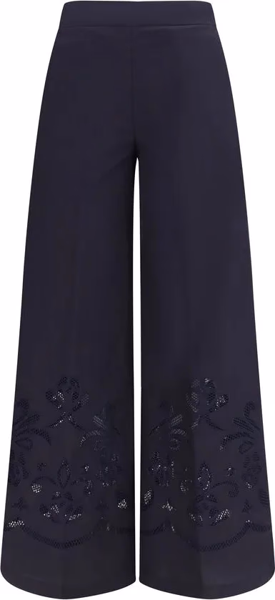 Forte_Forte Blue Cotton Casual Pants