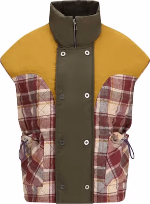 Multicolor Polyamide Sleeveless Jacket